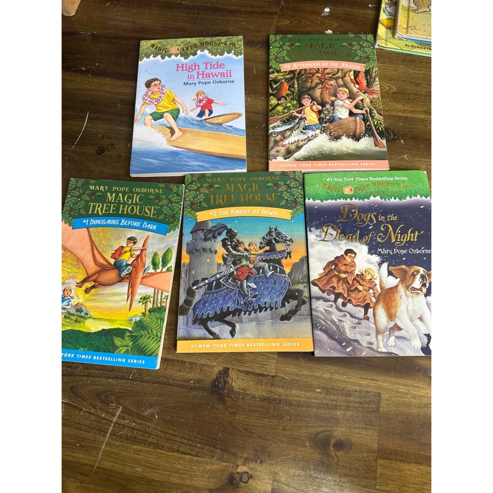 Magic Tree House Book Lot of 5 Mary Pope Osborne Dinosaurs Hawaii Dogs Amazon